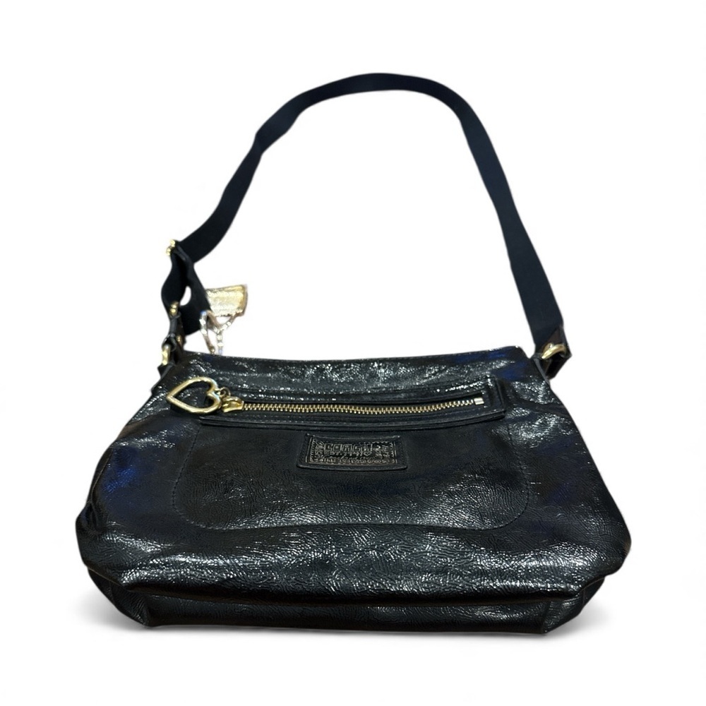 Coach poppy Elegant Black Shoulder Bag - Picture 3 of 6